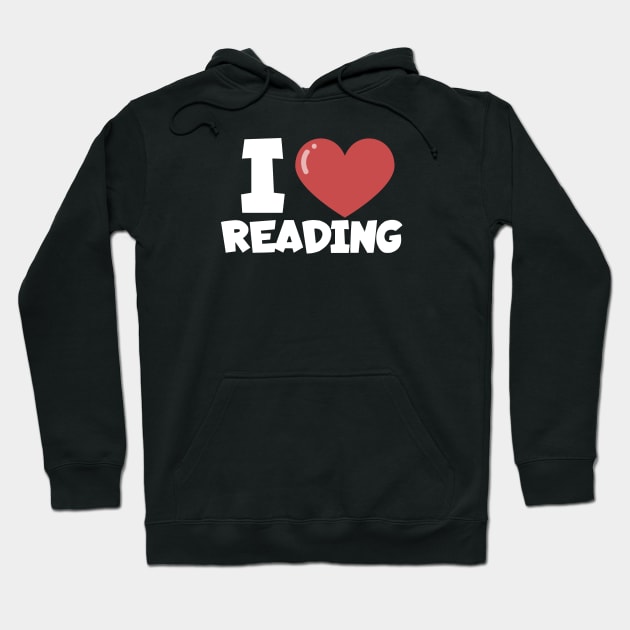 Bookworm i love reading Hoodie by maxcode